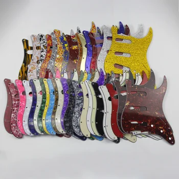 Накладка для гитары FLEOR SSS с 11 отверстиями ST с винтами для гитарных аксессуаров, 30 цветов на выбор