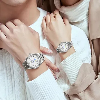 новолуние кварцевые часы деловые простые модные парные часы мужские и женские подарочные наборы