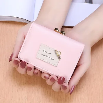 Новая корейская версия женской сумочки для студенток, маленькой мини-сумочки Fresh, трехстворчатой портмоне для монет Tide