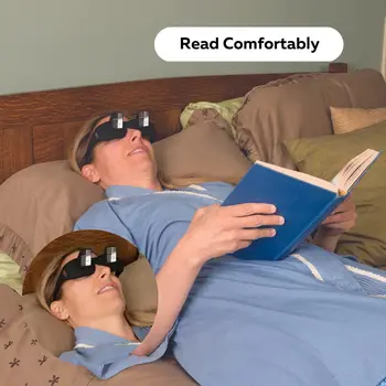 Удивительные ленивые очки для горизонтального чтения, очки для сидячего просмотра телевизора На кровати, кровать для лежания, телевизор для домашнего сна, чтение