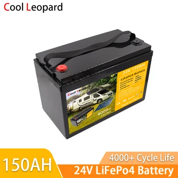 Батарея LiFePO4 24V 150Ah, предназначенная для замены Большей части резервного источника питания Домашнего хранилища энергии в автономном режиме RV, Аварийного источника питания при пожаре 0
