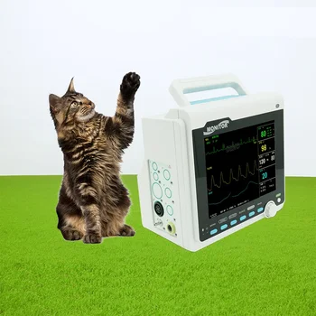 Портативный 8-дюймовый цветной TFT-дисплей для ветеринарных животных, кошек и собак, кровяное давление, частота сердечных сокращений