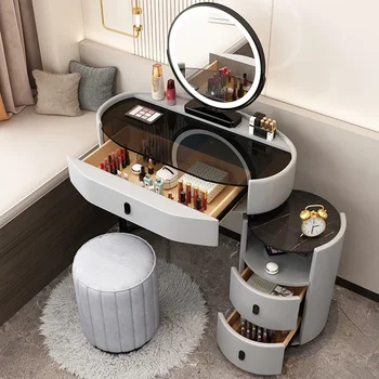 Большой Многофункциональный туалетный столик в скандинавском стиле, Деревянные ящики для девочек, Шкафы для спальни, Роскошные кухонные гарнитуры, Фарфоровая мебель
