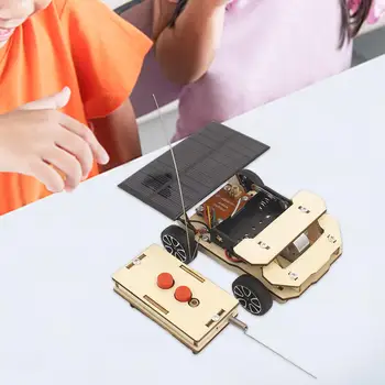 Деревянная модель автомобиля на солнечной энергии, 3D строительные пазлы для детей в возрасте от 8 до 12 лет