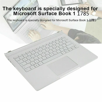 Беспроводная клавиатура 83XC с тачпадом для Surface Book 1, серебристый 4