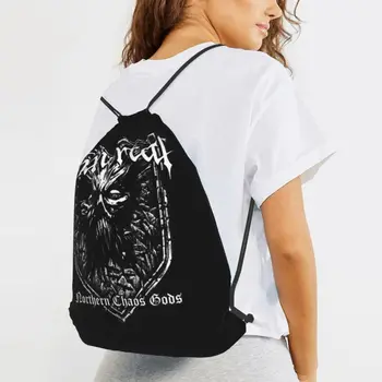 Immortal S Металлический рюкзак на шнурке, спортивная сумка для спортзала, легкая спортивная сумка большой емкости 4