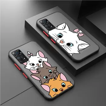 Милый Чехол для телефона Disney Marie Cat для Xiaomi Redmi Note 10S 11 Pro 11T 9S 12 9 8T 11S 12S 8 Pro 7 10 Pro Роскошный Жесткий Чехол для ПК