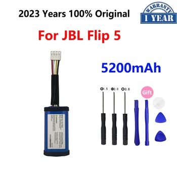 100% Оригинальный сменный аккумулятор емкостью 5200 мАч 3,7 В для JBL Flip 5 Flip5 Pack Speaker Bateria Batteries