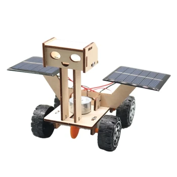 Деревянная игрушка-автомобиль на солнечной энергии, наборы для научных экспериментов STEM для мальчиков U4LD 0