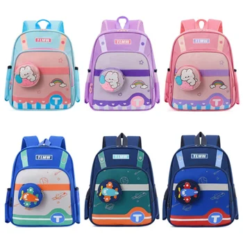 Детский рюкзак с рисунком из мультфильма, водонепроницаемые школьные сумки для детского сада, рюкзаки для мальчиков и девочек 3-6 лет, школьный ранец для учащихся 1-2 классов 0