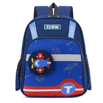 Детский рюкзак с рисунком из мультфильма, водонепроницаемые школьные сумки для детского сада, рюкзаки для мальчиков и девочек 3-6 лет, школьный ранец для учащихся 1-2 классов 5