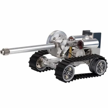 Крутой мини-комплект модели гусеничного танка с двигателем Стирлинга, научно-развивающие игрушки для двигателей внешнего сгорания, подарки для студентов, мужчин