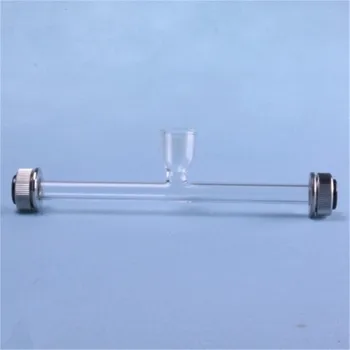 100 мм / 200 мм Помлариметровое стекло / трубка из редкого стекла с ЧАШКОЙ 2