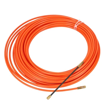 Оранжевое направляющее устройство 4 мм, нейлоновый электрический кабель, толкающие съемники, воздуховод, змеиная удочка, рыбная лента, проволока 2