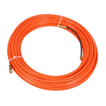 Оранжевое направляющее устройство 4 мм, нейлоновый электрический кабель, толкающие съемники, воздуховод, змеиная удочка, рыбная лента, проволока 3