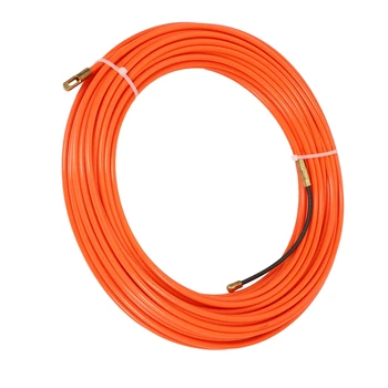 Оранжевое направляющее устройство 4 мм, нейлоновый электрический кабель, толкающие съемники, воздуховод, змеиная удочка, рыбная лента, проволока 5