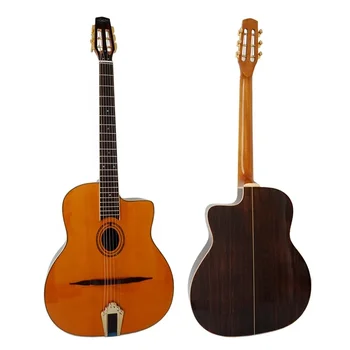 Высококачественная акустическая гитара Petit Bouche ручной работы с твердым верхом ручной работы