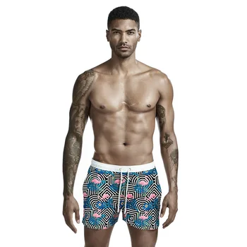 Летние пляжные брюки SEOBEAN с цифровым принтом, мужские пляжные шорты на подкладке, оптовые тонкие мужские шорты
