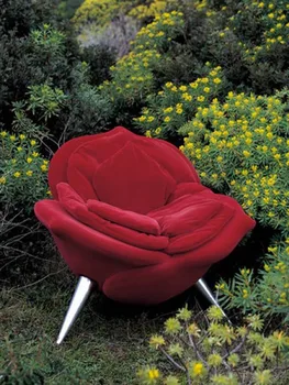 Современный модный диван-кресло простой повседневный одноместный стул легкий роскошный креативный стул с лепестками роз