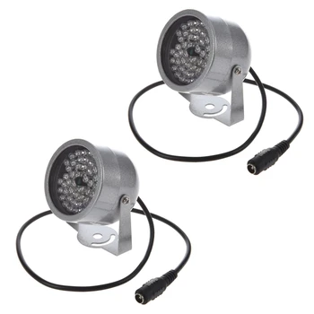 2X48 светодиодный осветитель ИК Инфракрасный светильник ночного видения Охранная лампа для камеры ВИДЕОНАБЛЮДЕНИЯ