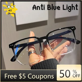 Круглые очки в прозрачной оправе для компьютерных очков Для женщин и мужчин, очки, блокирующие синий свет, Оптические очки для очков
