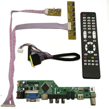 Драйвер платы контроллера TV + HDMI + VGA + AV + USB Комплект мониторов для LTN156AT02 LTN156AT02-A04/D01/D04/T01/L01/D09/P01 ЖК-светодиодный экран