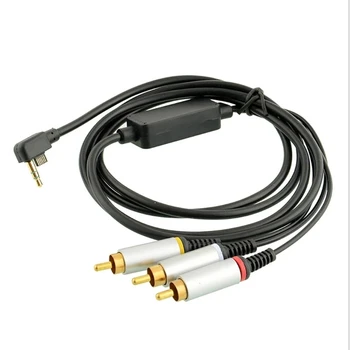 3-метровый композитный кабель аудио-видео AV Video 3RCA, совместимый с консолью PSP2000 / PSP 3000 и телевизионным монитором