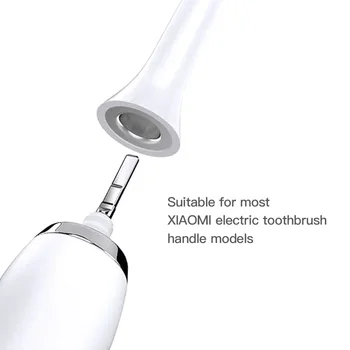 Сменные насадки-щетки для XIAOMI MIJIA T300/500 Sonic Electric Toothbrush Cleaner с мягкими вакуумными насадками из щетины DuPont 10ШТ 3