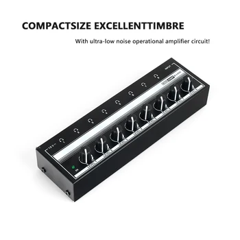 Ультракомпактные 8-канальные наушники HA800 со стереоусилителем и микроамперным усилителем для записи музыки на микшере.