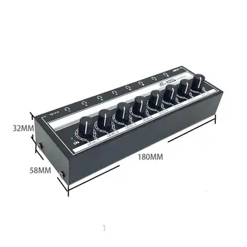 Ультракомпактные 8-канальные наушники HA800 со стереоусилителем и микроамперным усилителем для записи музыки на микшере. 1