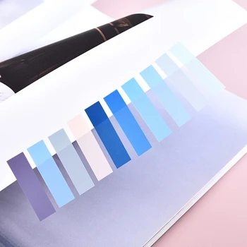 Morandi Color Наклейки для папок с файлами В стиле Ins Цветные Наклейки для файлов в Студенческой тетради Наклейки с Однотонными Индексными Наклейками 4