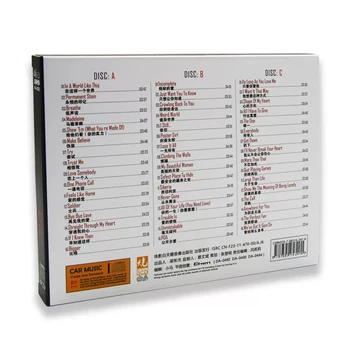 Подлинный Китайский 24-Каратный Золотой SRS 1411 кбит/с WAV 3 CD-Бокс-сет Американской Мужской группы Классической Поп-музыки 48 Песен Коллекция Альбомов 1