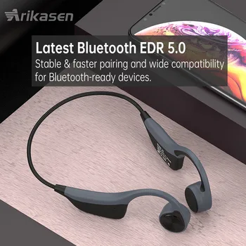 Наушники Bluetooth Беспроводная гарнитура костной проводимости Музыкальный MP3-плеер с памятью 16G Безопасная гарнитура с открытым ухом и микрофоном Type C 3