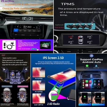 Android 13 Автомобильный Радио Мультимедийный Видеоплеер Навигация GPS Для Toyota Fortuner 1 AN50 AN60 HILUX Revo Vigo 2005-2014 DSP WIFI 2