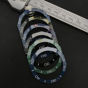 Вставка из наклонного светящегося керамического безеля 42,3 * 33,3 мм, заменяющая автоматические часы TAG HEUER AQUARACER WAY201 3