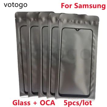 5 шт. Внешний Стеклянный Экран + OCA Для Samsung Galaxy A40 A50 A70 A80 A90 A03 A04 A14 A24 A34 A54 Замена объектива переднего ЖК-сенсорного дисплея