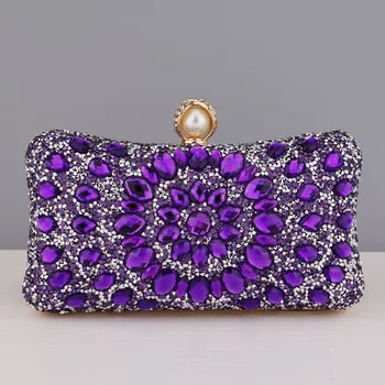Цветочные акриловые женские клатчи с бриллиантами, роскошные жемчужные металлические женские маленькие вечерние сумочки с цепочкой, сумки через плечо 1