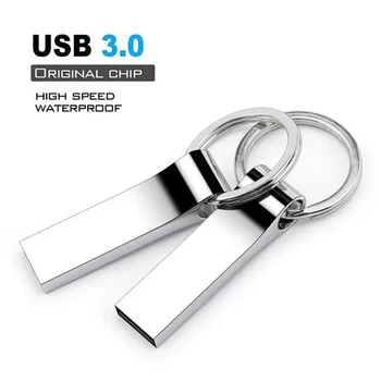 Флэш-накопители USB емкостью 2 ТБ с металлическим брелоком для ключей USB Flash Disk Pendrive Flash Memory Stick USB3.0