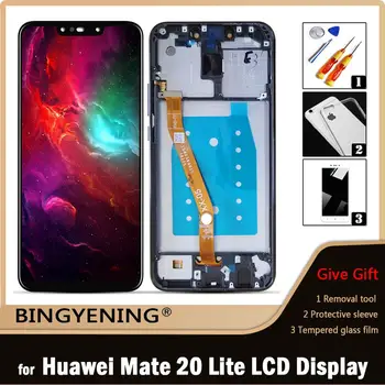 Оригинал Для Huawei Mate 20 Lite ЖК-дисплей С Сенсорным Экраном Digitizer В Сборе Для Huawei Mate 20Lite SNE LX1 LX2 LX3 С Рамкой