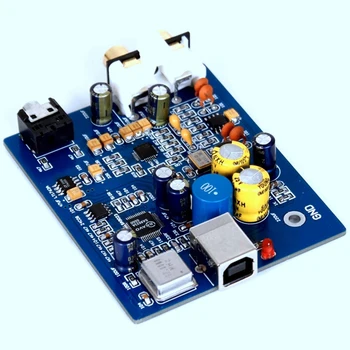 1 ШТ Синий Dlhifi ES9018K2M SA9023 Плата декодера USB HIFI DAC Поддержка внешней звуковой карты 24Bit 92K для усилителя 2