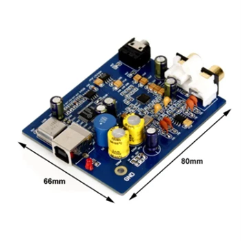 1 ШТ Синий Dlhifi ES9018K2M SA9023 Плата декодера USB HIFI DAC Поддержка внешней звуковой карты 24Bit 92K для усилителя 5