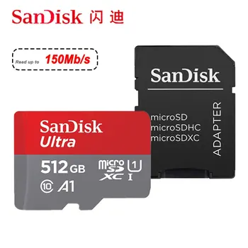 Sandisk Ultra Micro SD 128 ГБ 32 ГБ 64 ГБ 256 ГБ 512 ГБ 1 ТБ Micro SD Карта Камера SD / TF Флэш-Карта Карта Памяти 128 ГБ microSD для Телефона