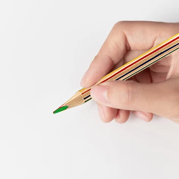 30 шт. Набор карандашей для рисования 4 в 1 Деревянный карандаш цвета радуги для раскрашивания школьных принадлежностей 1
