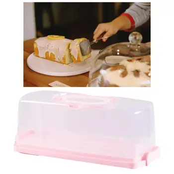 Прямоугольный держатель для тостов с герметичной пряжкой и крышкой, коробка для переноски, подставка для пищевых продуктов, пылезащитные хлебницы для кухонных вафель 4