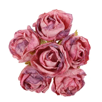Искусственные Цветы Розы Декор Букет Поддельных Цветов Свадебная Композиция для Декора Сада Отеля