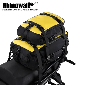 Мотоциклетная сумка Rhinowalk, задняя сумка для мотоцикла объемом 10 л, переносной Багаж для мотоцикла, мотоциклетная сумка для дальних поездок, Городская Сумка для поездок на работу, черный