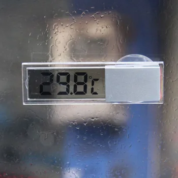 Автомобильный термометр с Осциллографом Цельсия Фаренгейта ЖКЦифровой измеритель температуры Присоска для внутренней наружной продажи
