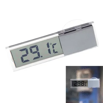Автомобильный термометр с Осциллографом Цельсия Фаренгейта ЖКЦифровой измеритель температуры Присоска для внутренней наружной продажи 2