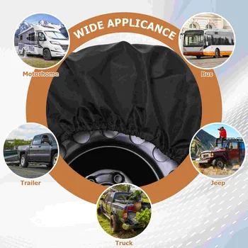 Пылезащитный солнцезащитный крем для автомобильных шин, чехлы для грузовиков, сумка для хранения колес для прицепов, внедорожников, запасных частей для автомобилей 5