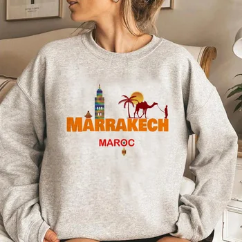 Maroc Morocco толстовки женская Зимняя уличная одежда 2023 Флисовые толстовки женская графическая рубашка с капюшоном 5